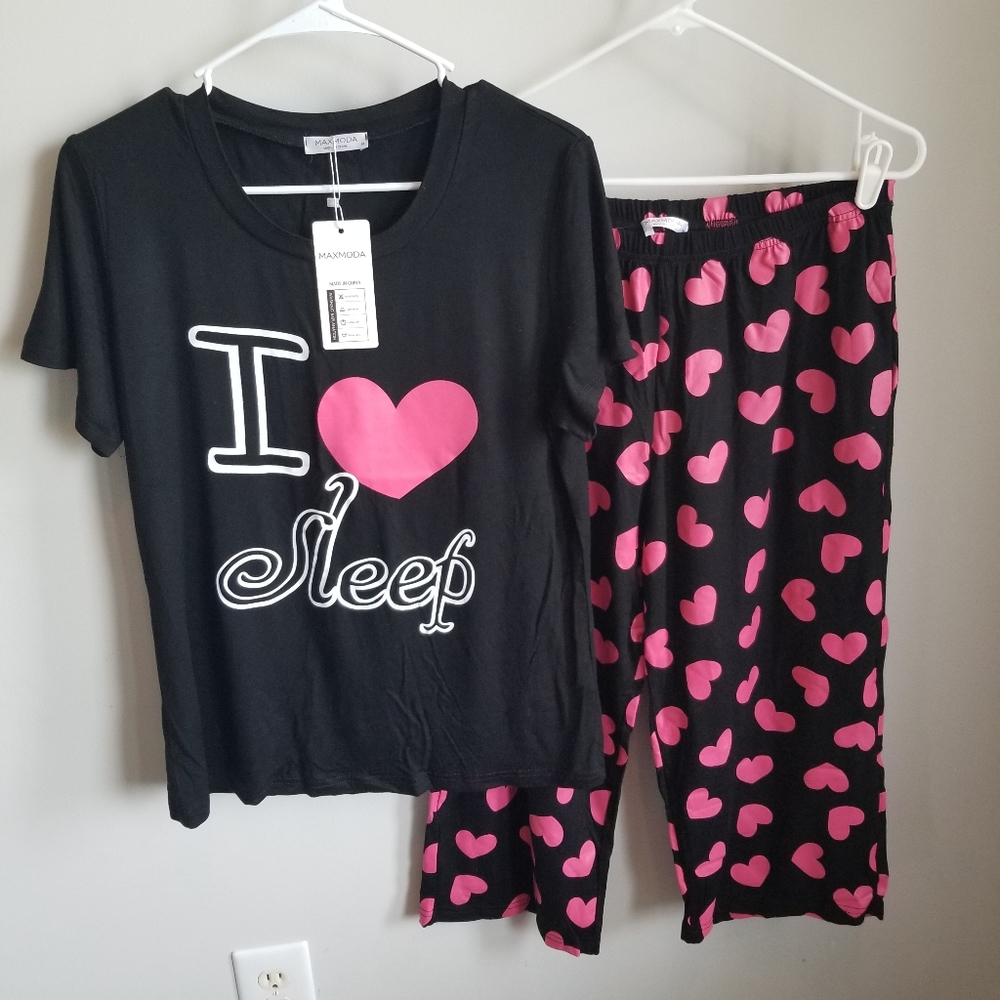 NWT "I Love Sleep" Pajama Set